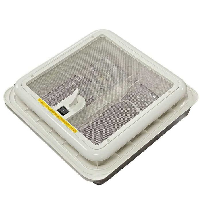 Clarabóia Carbest Cristal c/ventilador (28×28)(Autocaravana/Campervan)