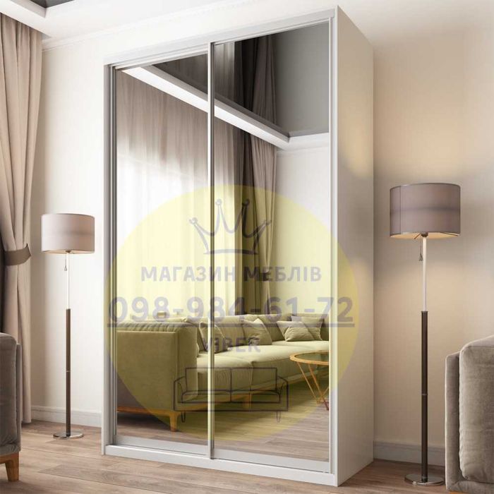 Шкаф купе 160х60х240 зеркальный фасады