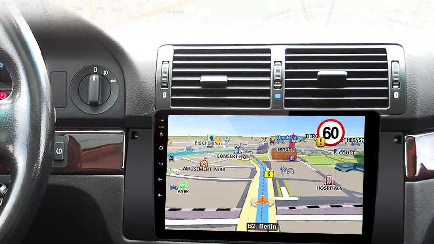 Rádio BMW E39 Android 13 WiFi GPS Novo com Garantia Ecrã 9 Polegadas
