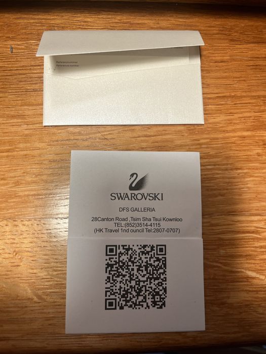 Naszyjnik Swarovski Miś Różowy