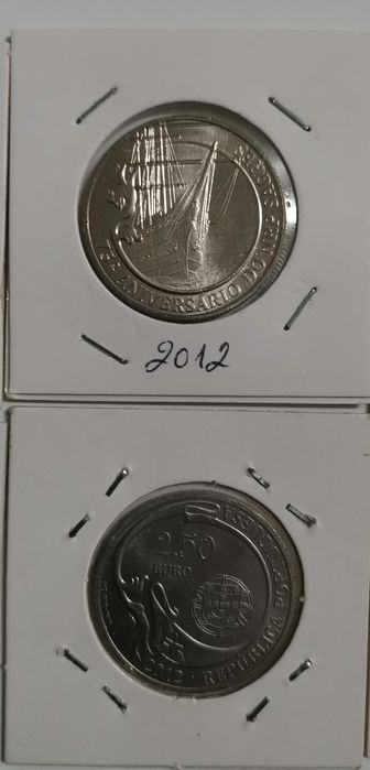 Conjunto das 4 Moedas de 2,5€ - Portugal 2012