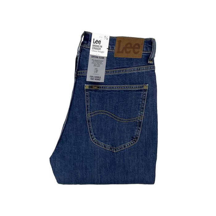 Spodnie męskie jeansy Lee Brooklyn Straight Mid Stonewash W31 L32