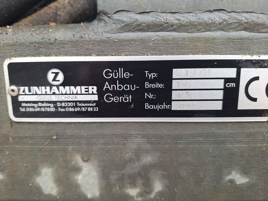 Aplikator do gnojowicy Zunhammer