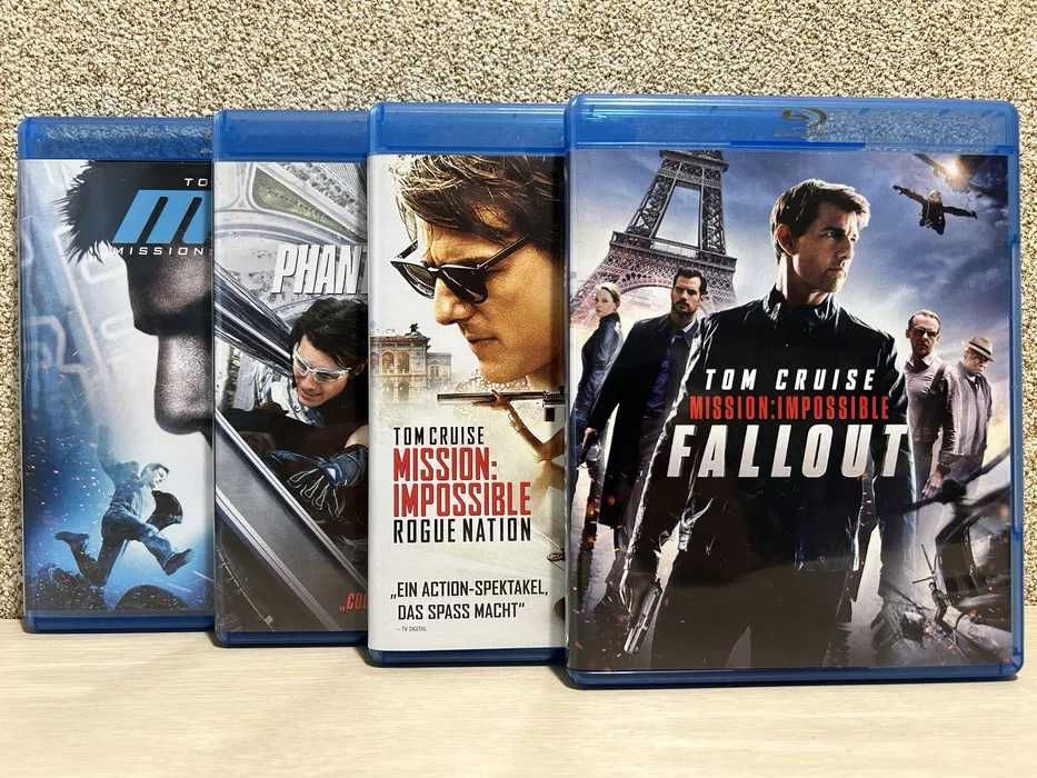 Blu-ray диски Amaray  007 (Д.Бонд) Д.Крейг / Миссия: невыполнима 3-6