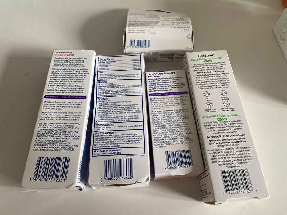 Zestaw kosmetyków Cetaphil i Cerave