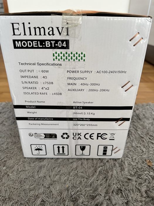 Głośniki komputerowe / podstawkowe Elimavi BT-04 Bluetooth