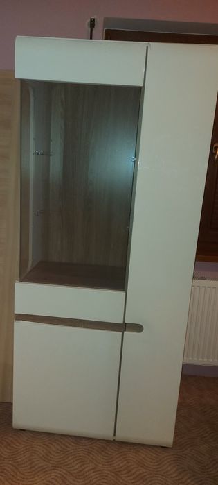 Ława na wysoki połysk witryna szafka rtv