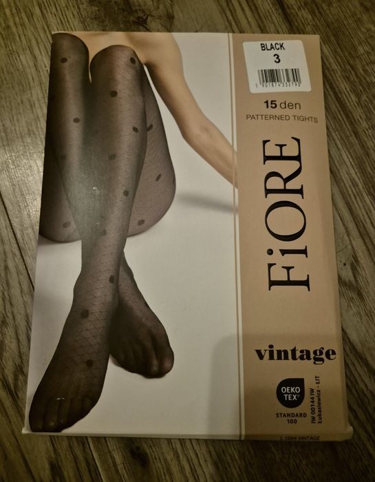 Rajstopy fiore czarne