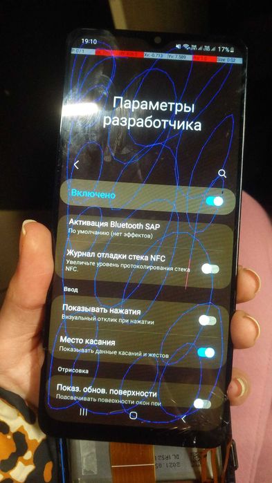 Продам дисплей samsung A125, A127, M127 треснутый рабочий ориг. серв.