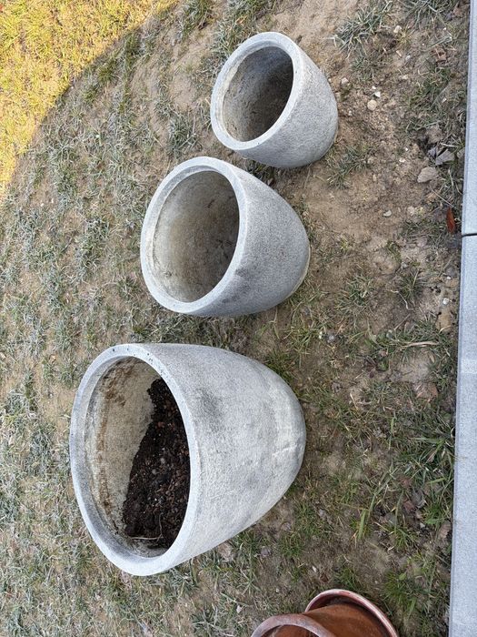 Doniczki ogrodowe 3 sztuki