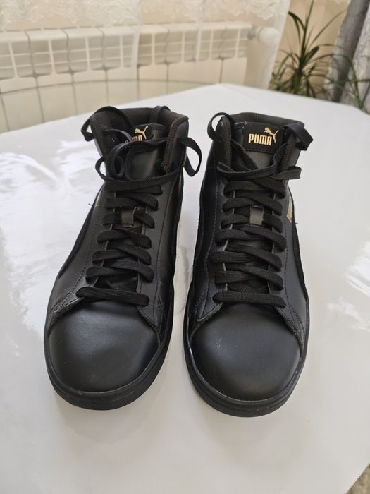 Puma Smash v2 Mid Оригінальні, шкіряні кросівки,чоловічі кросівки, кросівки пума,puma