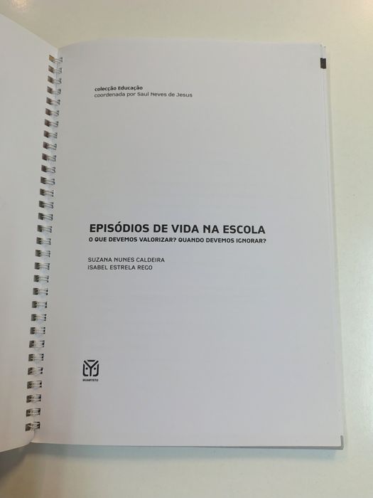 Episódios de vida na escola, de Suzana Nunes Caldeira e Isabel Estrela Rego