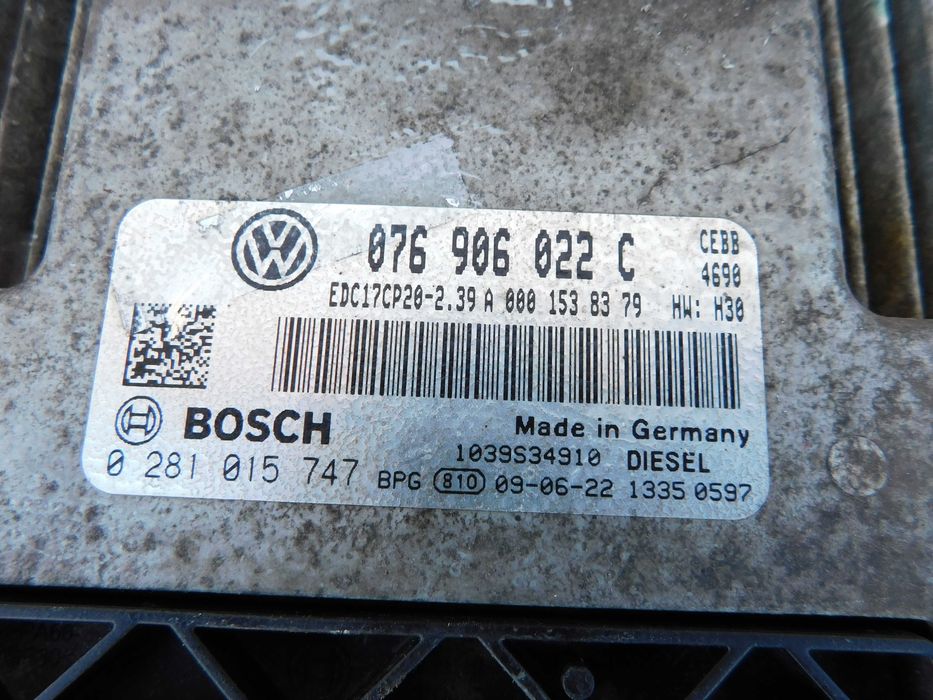 VW CRAFTER 2.5 TDI komputer stacyjka rygiel licznik zestaw OEM 022C