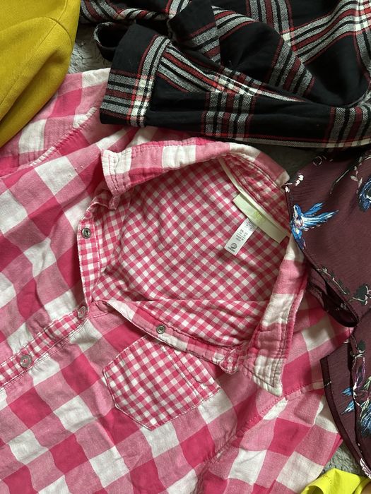 Zestaw ubran paka Hilfiger Victoria Secret koszula krata dresy 38 M