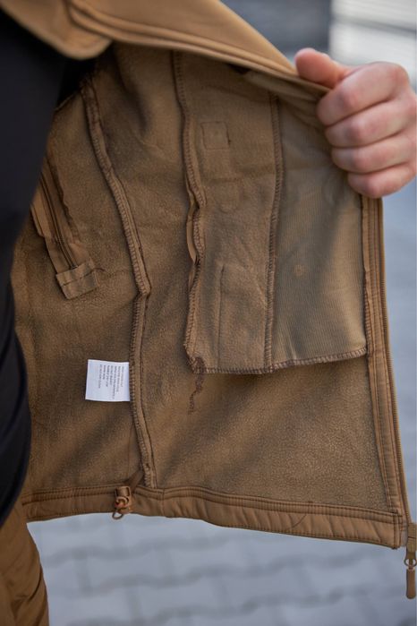 Куртка демісезонна Койот Soft Shell Shadow тактична водонепроникна