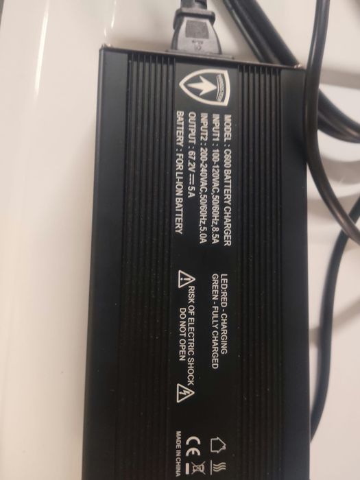Carregador moto Mangoosten 60V