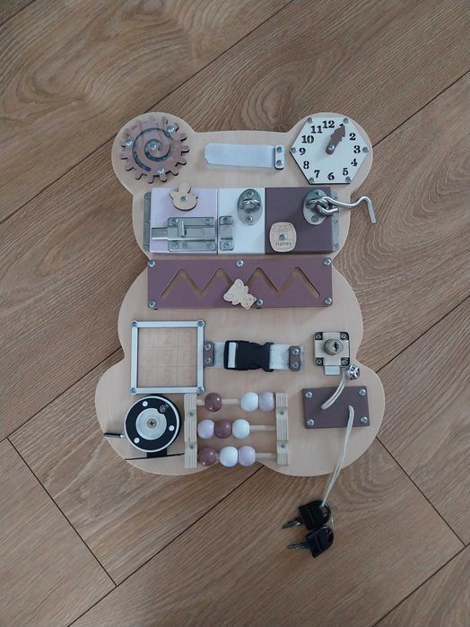 Huśtawka velvet + tablica manipulacyjna