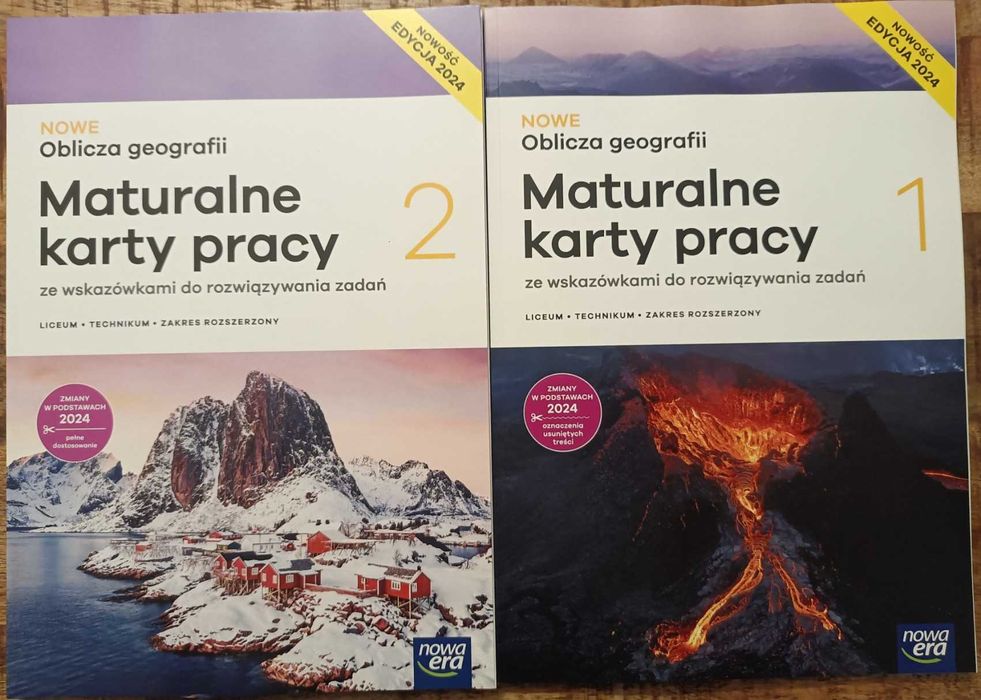 Zestaw:Maturalne Karty pracy. Oblicza geografii klasa 1 i 2 ZR NE 2024