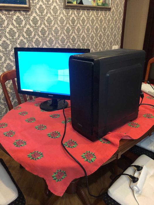 Потужний комплект ПК: i5-8400 | 32GB RAM | GTX 1050 Ti | SSD + Монітор 24"