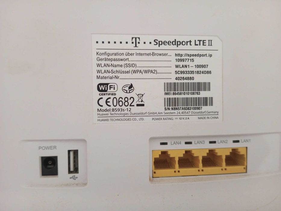 3G/4G Wi-Fi роутер LTE CPE B593