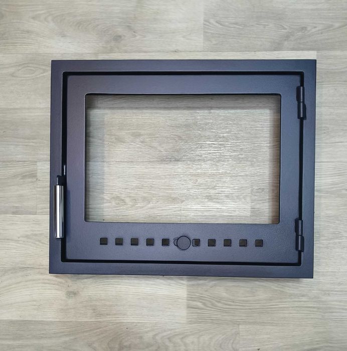 Дверця 45*55см для печі та каміна зі склом, дверка печная каминная