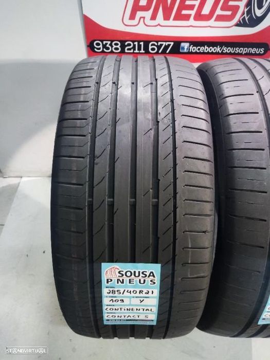 2 pneus como novos 285-40r21 continental - oferta dos portes
