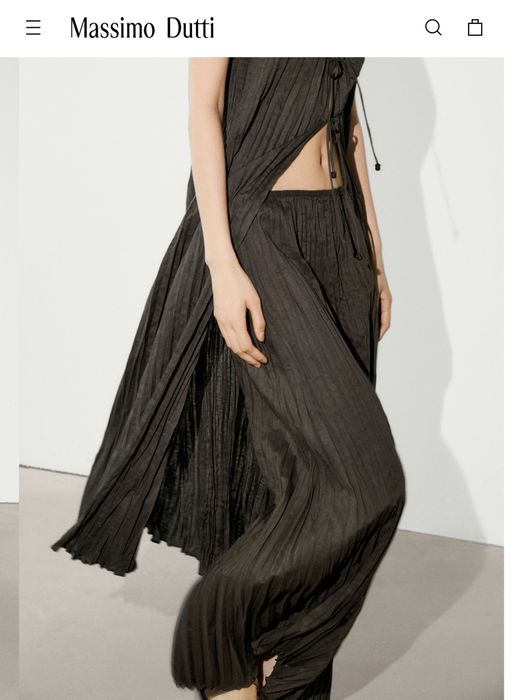 Довга Спідниця зі складками Massimo Dutti, р М