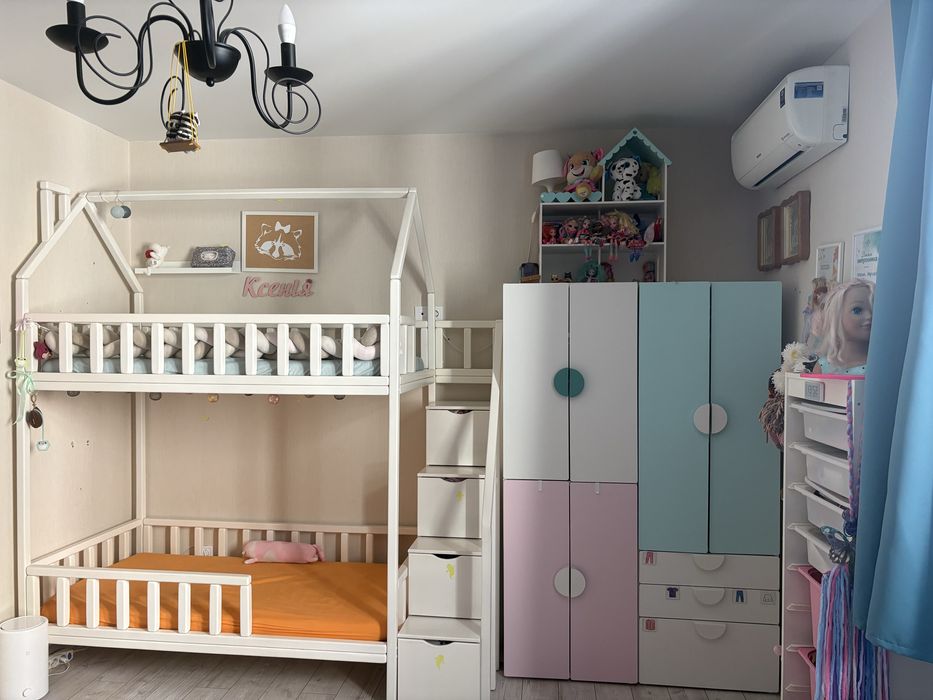 Ліжко двохярусне, двоповерхове 160*80  вільха, mimihouse