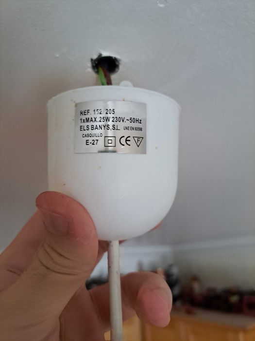 Candeeiro de teto branco