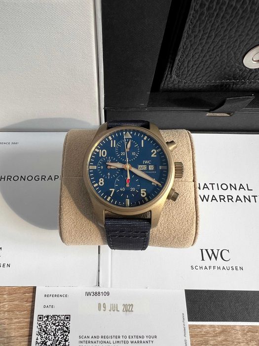 Piękny IWC Pilot's Chronograph 41mm 2022 fullset, Gwarancja 2030