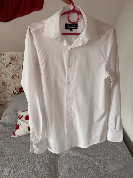 Koszula męska biała M alek moda meska