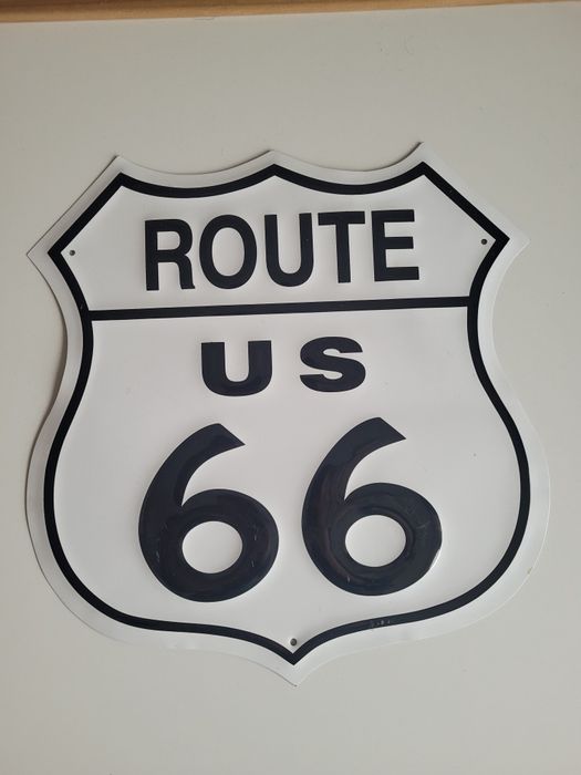 Duża metalowa tarcza Route 66 z USA