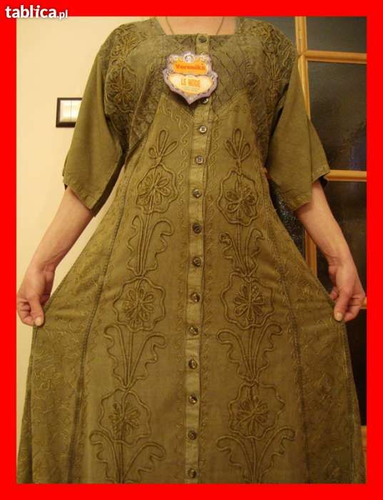 Praktyczna sukienka na WIOSNĘ,LATO roz. 42 ( XL )