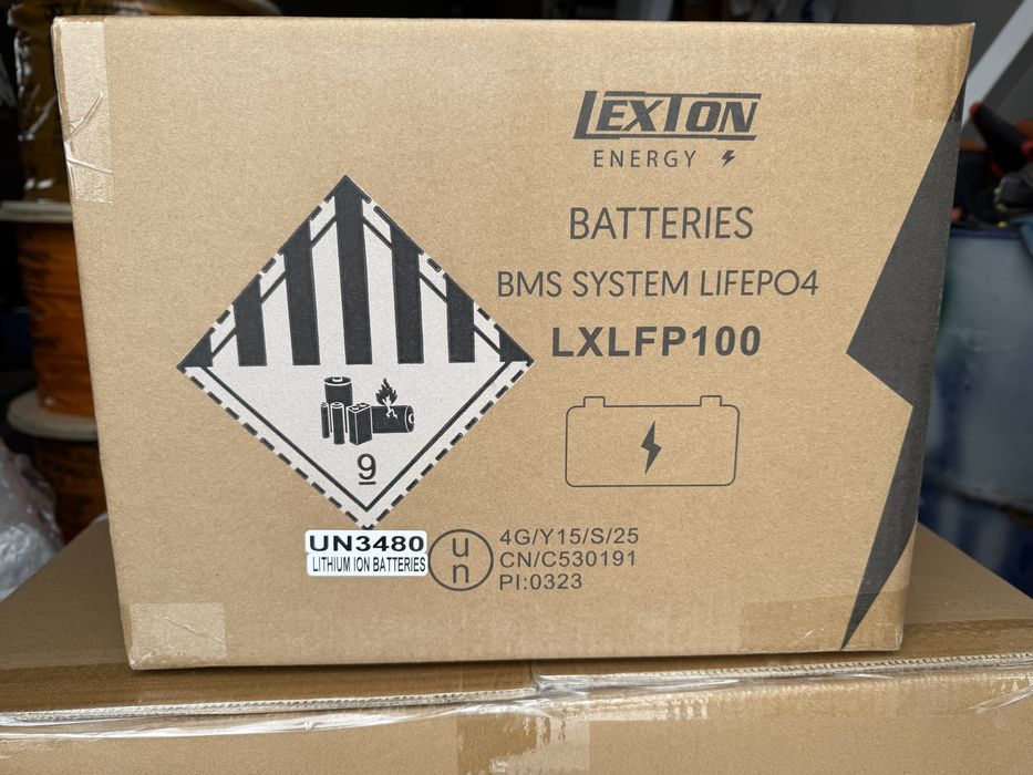 АКУМУЛЯТОР 100Ah батарея LEXTON З BMS LiFePO4 12.8V 150A 1280Wh