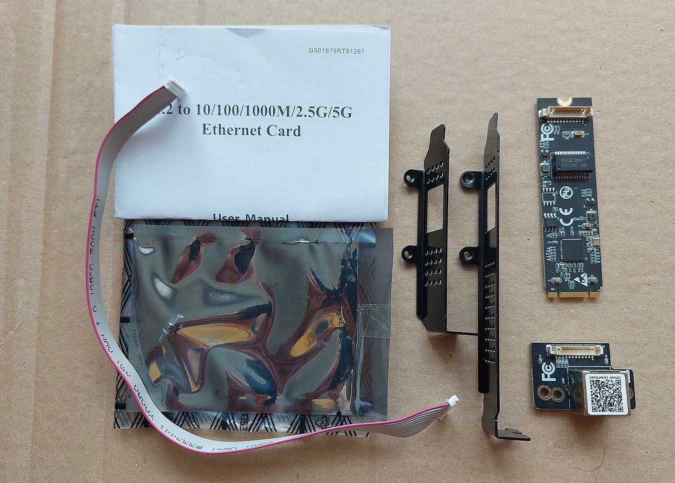 Karta sieciowa 5Gb Ethernet M.2 B+M Key RTL8126 10/100/1000M/2.5G/5Gb