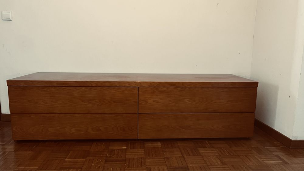 Movel TV 180 x 52 x 46,5 em madeira carvalho Urban Line