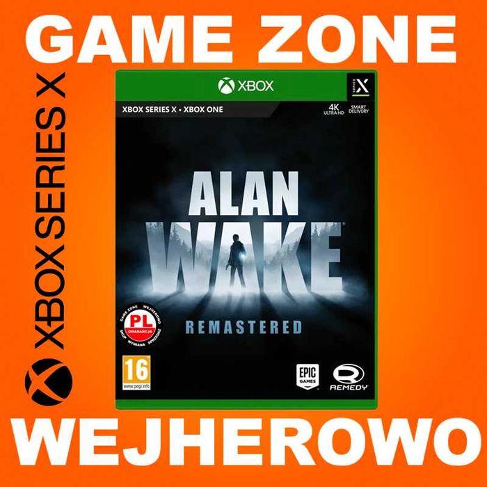 ALAN WAKE Remastered Xbox One + S + X + Series X = PŁYTA PL = FOLIA