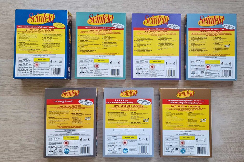 DVD Seinfeld (Kroniki Seinfelda), sezony 1-9