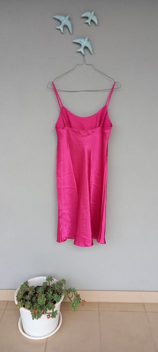 Camisa de dormir / de noite rosa fúcsia, tam S