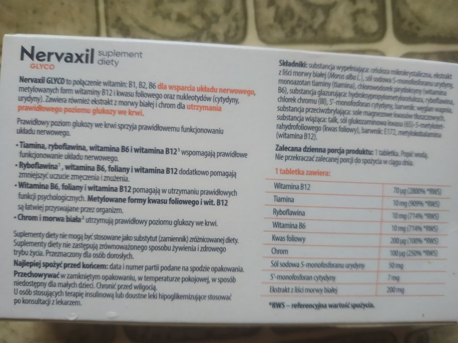 Nervaxil Glyco 30 tabletek