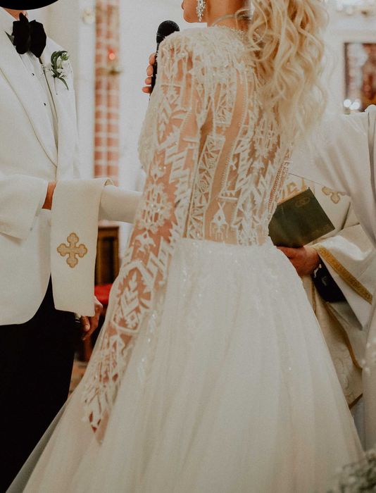 Zjawiskowa suknia PRONOVIAS, glamour ! 2w1