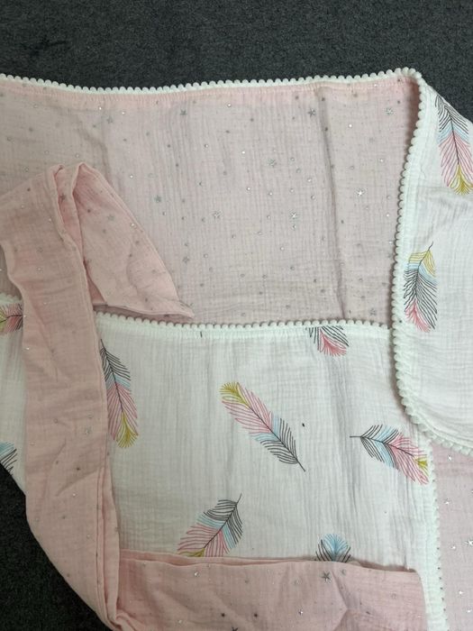 Дуже легкий плед - конверт із мусліну двухсторонній