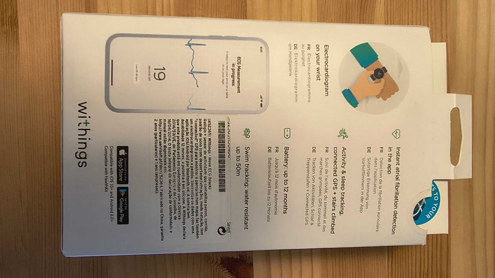 Relógio Smartwatch Withings Move ECG - AVARIADO