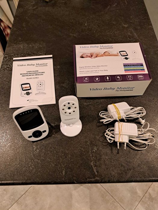 Babysense monitor kamerka video niania elektroniczna zestaw podgląd dziecka