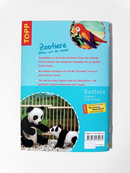 Livro 'Zootiere filzen mit der Nadel'