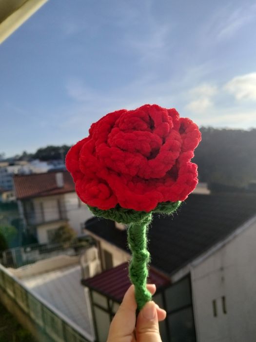 Flor artificial  rosa