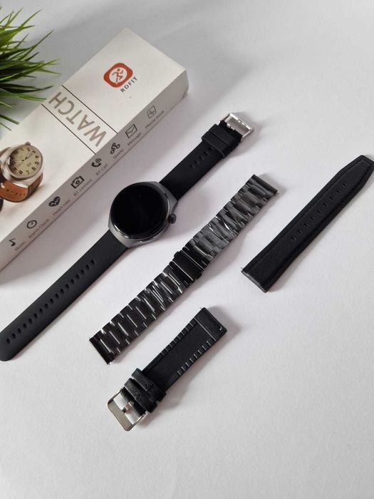 Smartwatch komplet nowy czarny