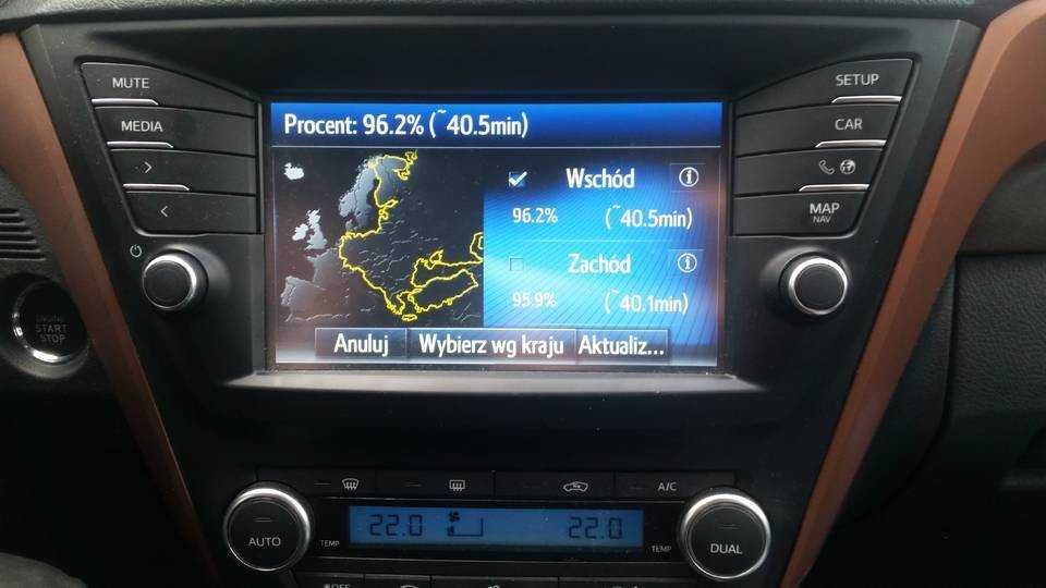 Mapy Toyota Android Auto CarPlay Touch & Go Touch 2 USB Nowość 2025 v2