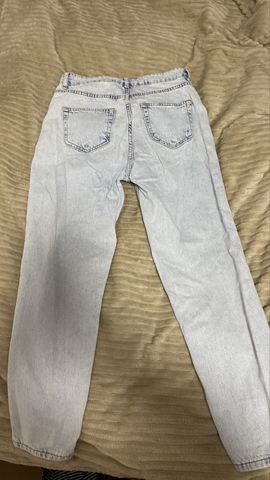 МОМ джинси блакитні