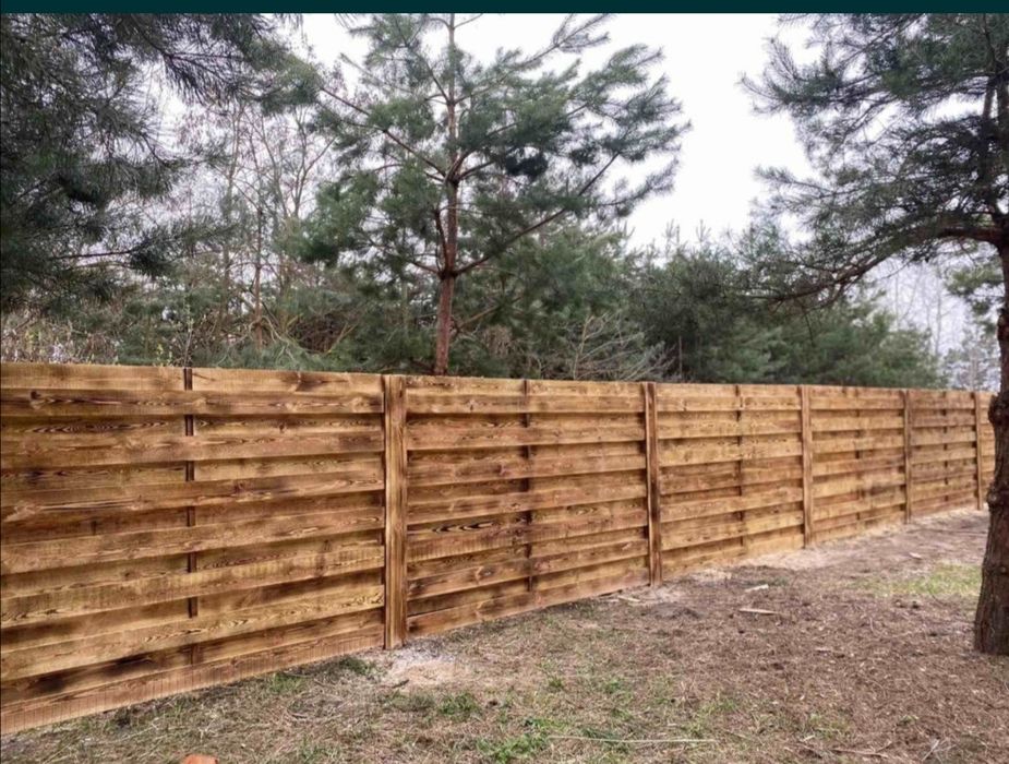 Деревяний Забор паркан огорожа